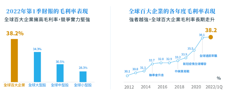 元大全球優質龍頭平衡基金高毛利率